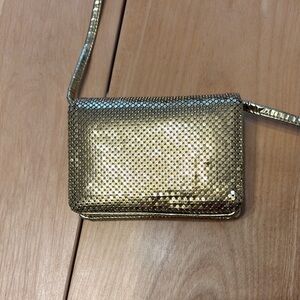 Vintage gold mesh Whiting & Davis small crossbody bag